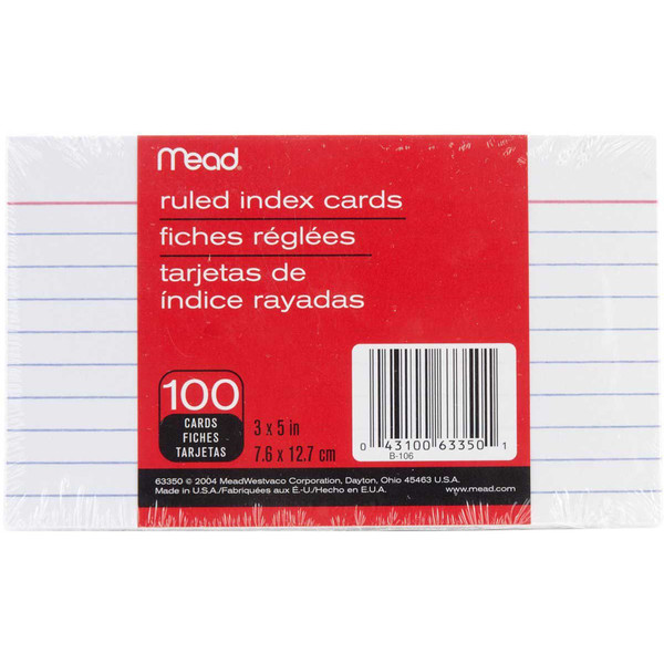 Mead Index Cards